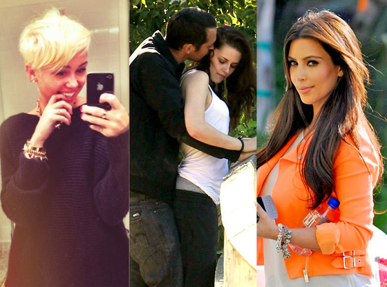 Kristen Stewart, Miley Cyrus, Kim Kardashian Kristen Stewart, Miley Cyrus, Kim Kardashian